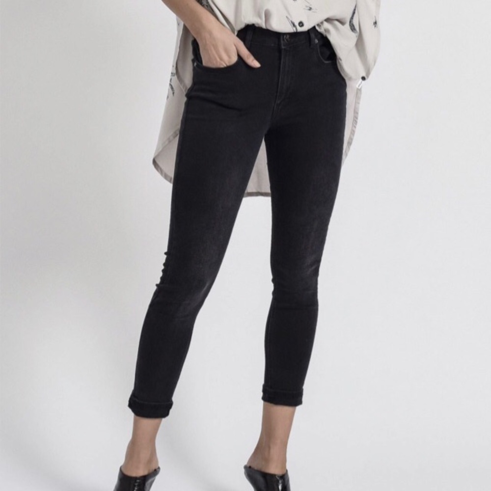One Teaspoon High rise Skinny Jeans Free Black